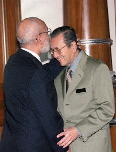 Dr Hany El-Bannaとマハティール首相／2003年1月28日