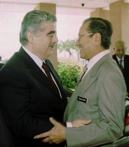 レバノンのハリリ首相とマハティール首相／2002年5月7日
