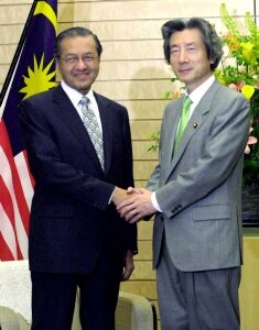 小泉首相とマハティール首相／2002年5月21日